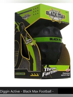 Diggin Active Black Max Foam Throw
Youth Football, Black with Neon Green, NWT